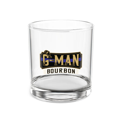 G-Man Bourbon Rocks Glass, 10oz