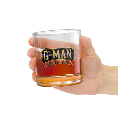 G-Man Bourbon Rocks Glass, 10oz